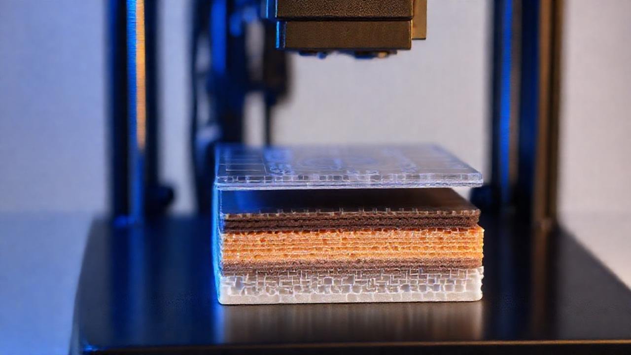 Impresora 3D muestra diseño detallado en azul