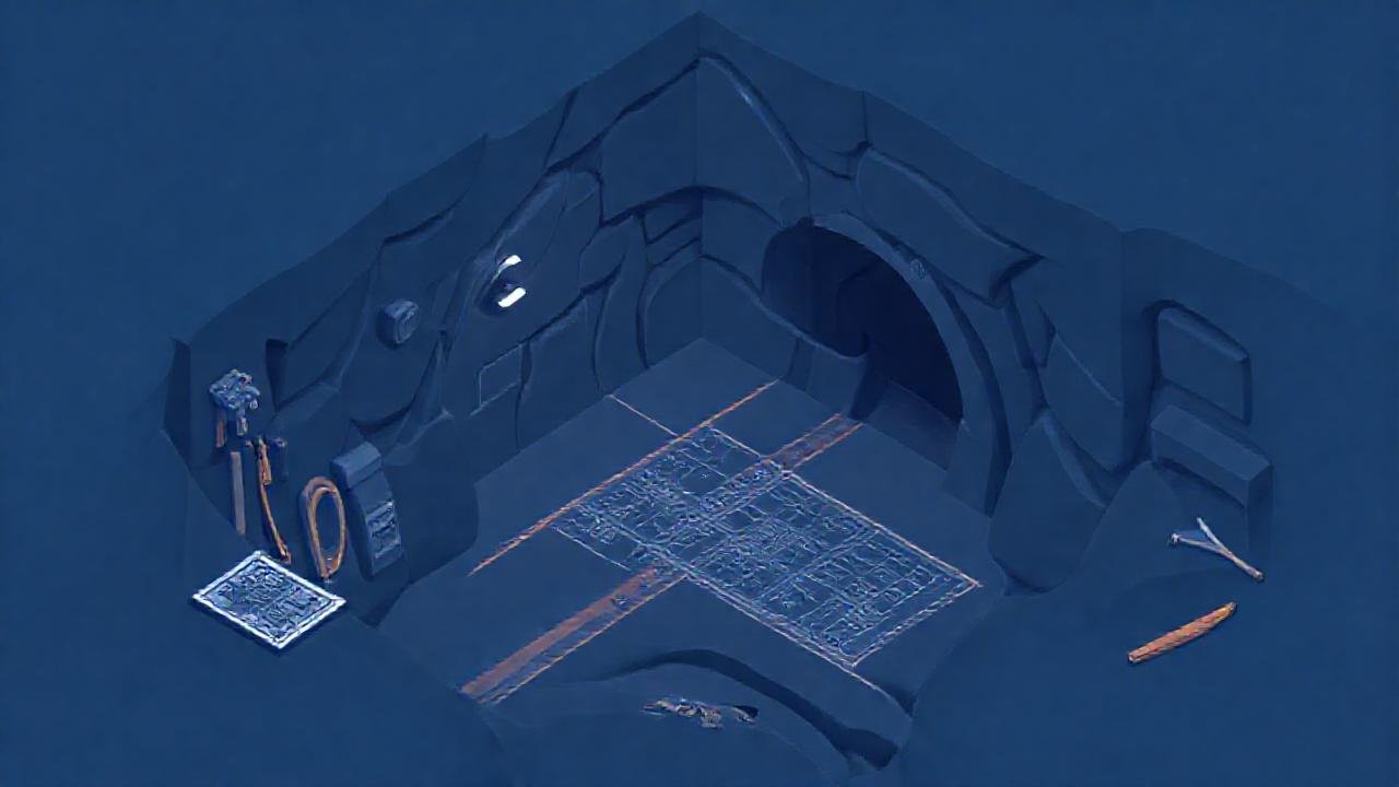 Planos técnicos de túnel subterráneo