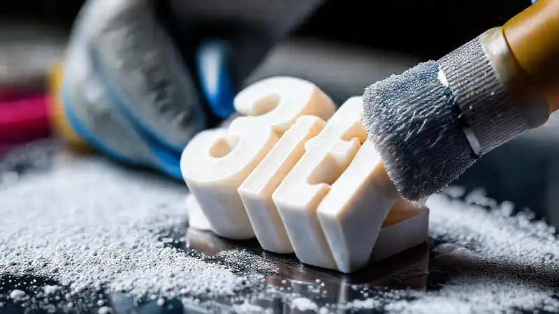 Objeto 3D impreso, impecable y brillante