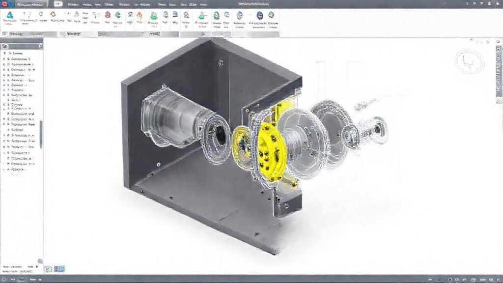 Ilustración técnica optimizada para ingeniería digital