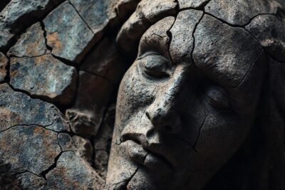 Una estatua antigua revela una lucha interna