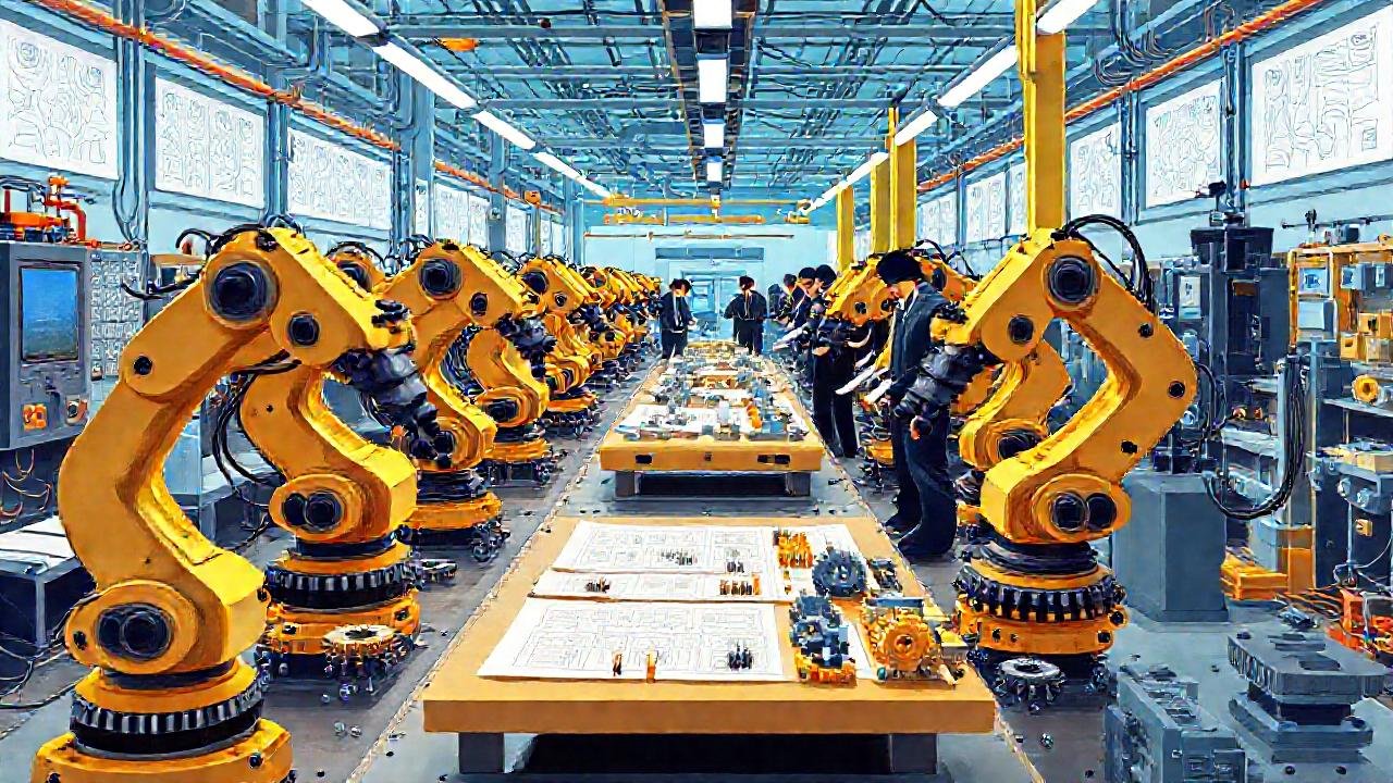 Diseño industrial robotizado en fábrica