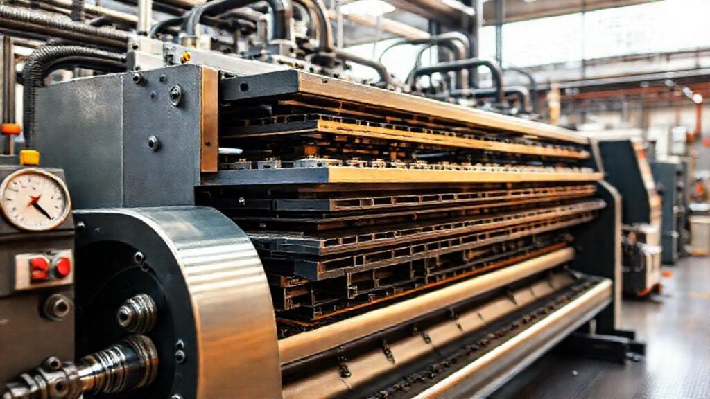 Impresión industrial detallada y tecnológica