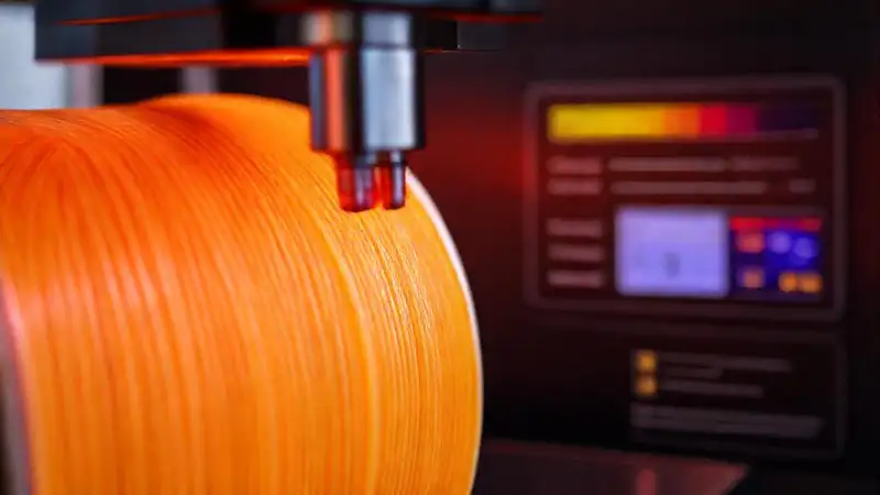 Filamento de nylon, impresión controlada y precisa