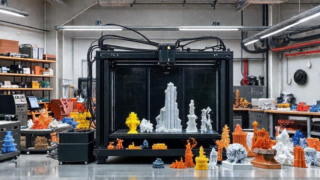 Impresora 3D industrial crea detalles complejos