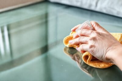 El estudio exhibe una superficie reluciente