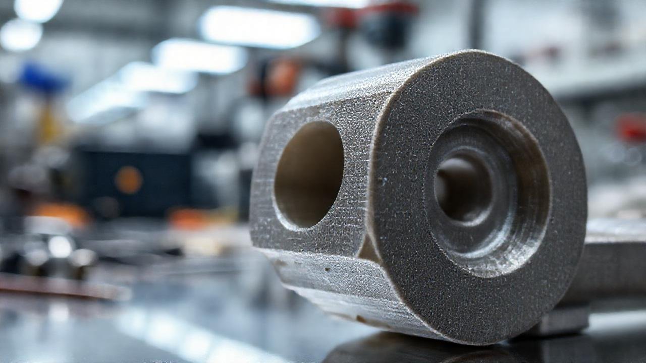 Parte de nylon impresa 3D brillante