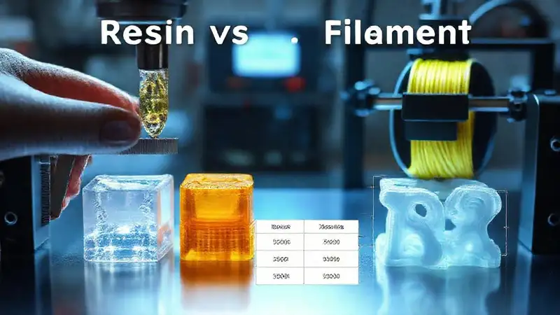 Resina y filamento: precisión en 3D