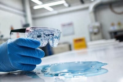 Trabajo seguro con resina detallado