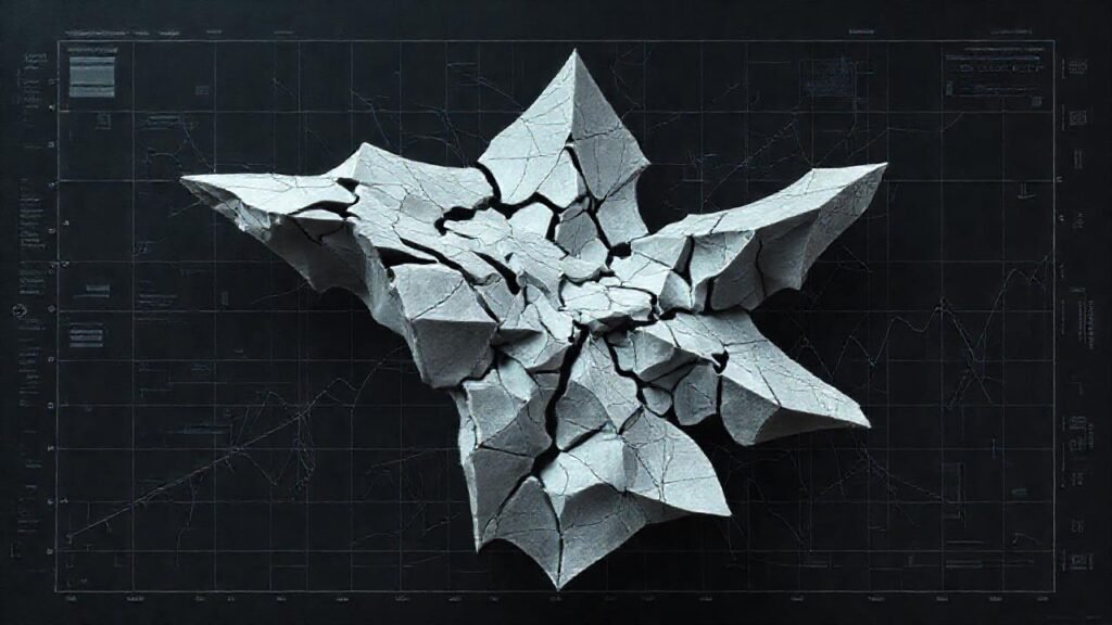 Modelo complejo produce estética perturbadora abstracta