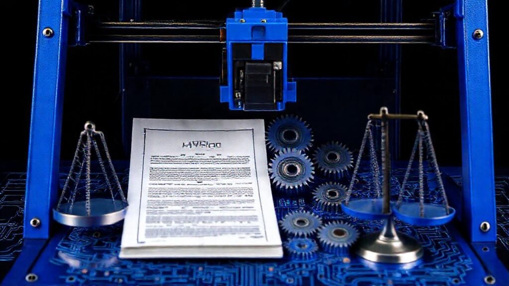 Impresora 3D legal: futuro complejo y azul