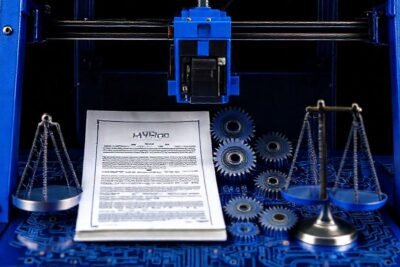 Impresora 3D legal: futuro complejo y azul