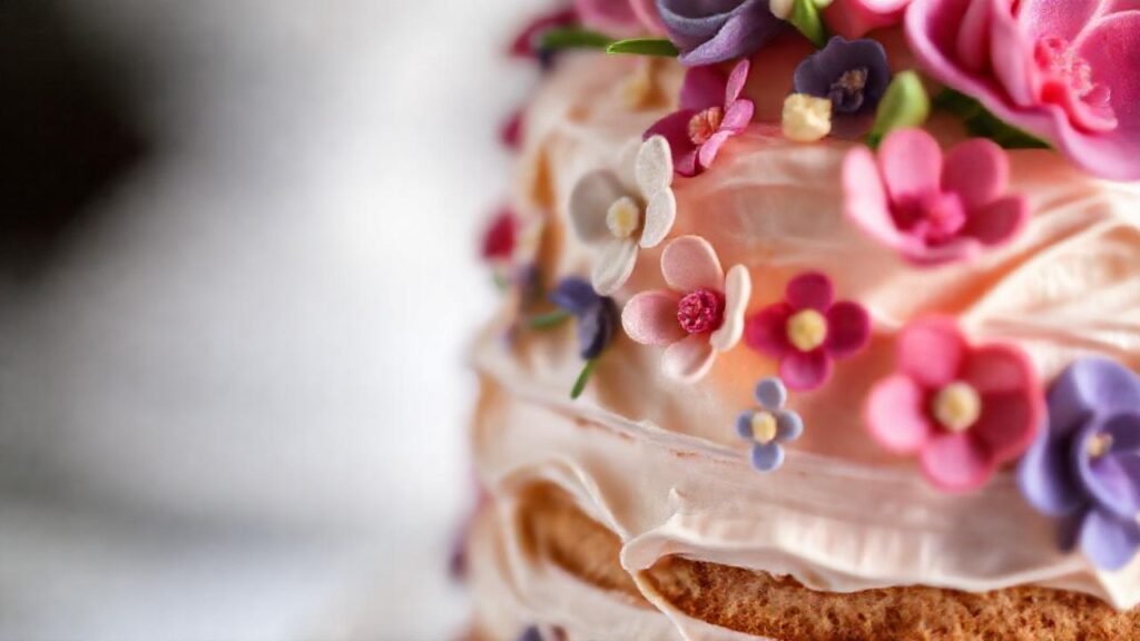 Un pastel lujoso y delicado