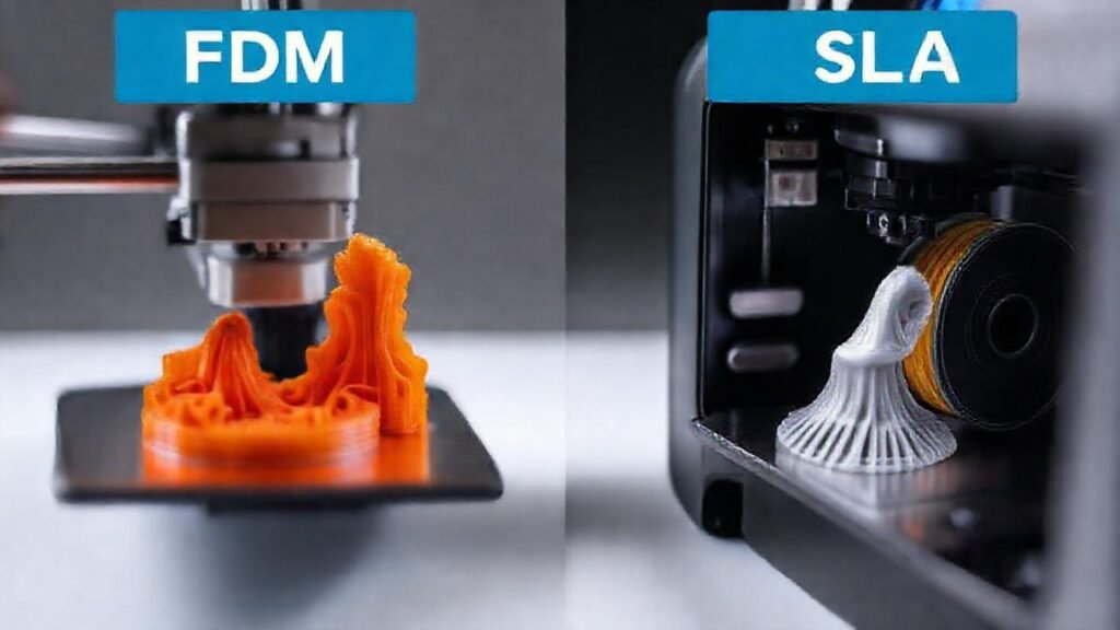 Impresoras 3D industriales comparan resina y filamento