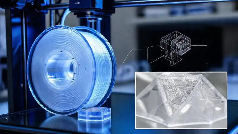 Abs filament produce partes transparentes desafiantes
