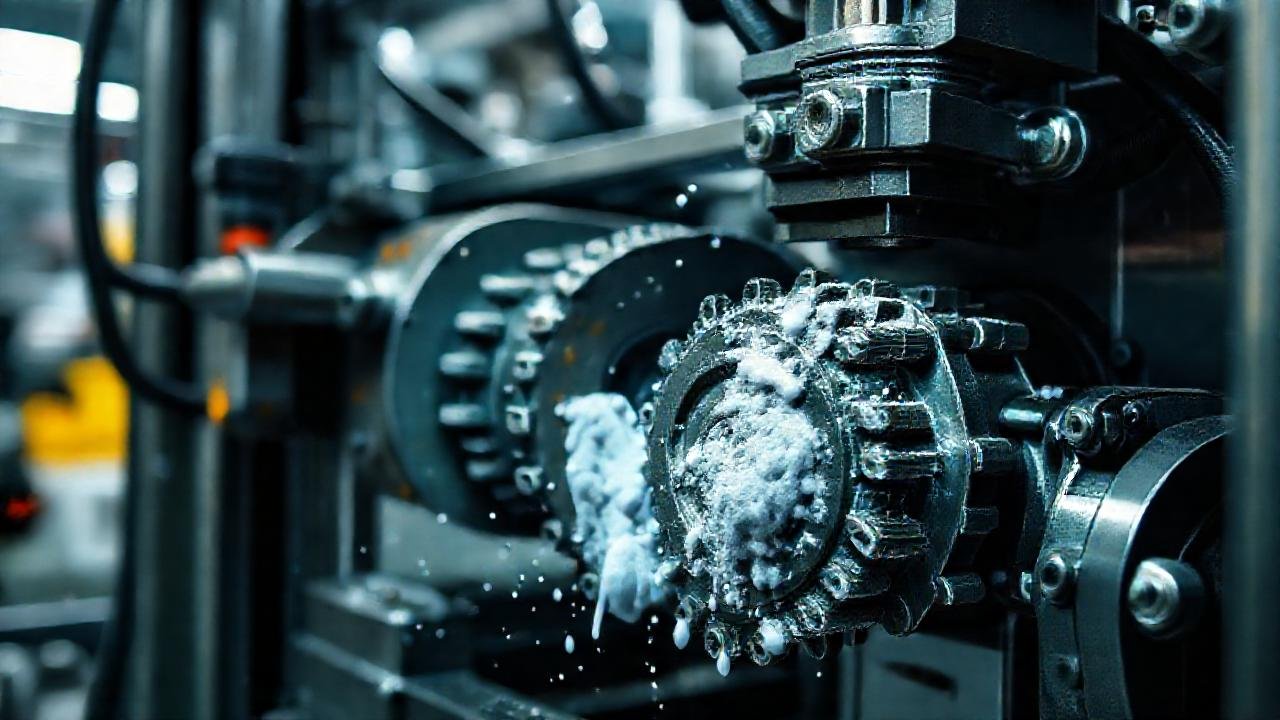 Maquinaria industrial detallada y limpia