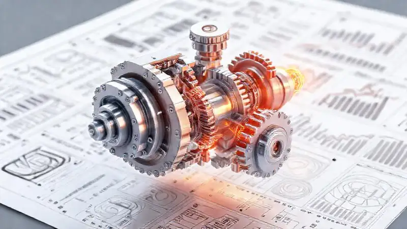 Renderizado 3D: diseño técnico industrial preciso