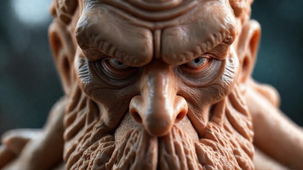 Artista frustrado crea detalle digital complejo