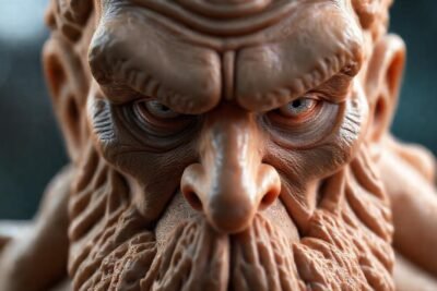 Artista frustrado crea detalle digital complejo