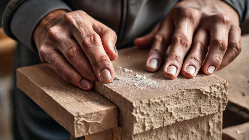 Manos crean belleza con precisión