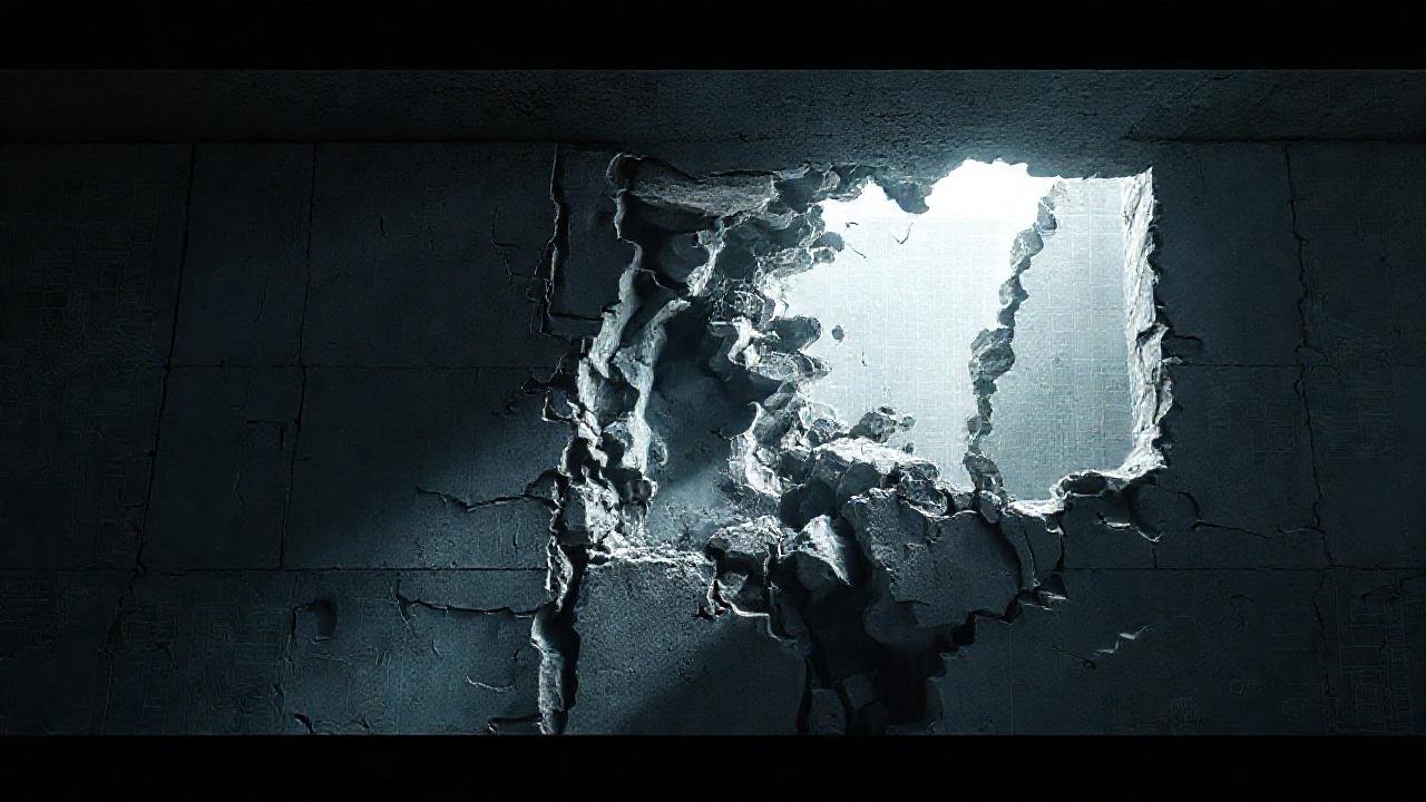 Un plano digital muestra fallo estructural