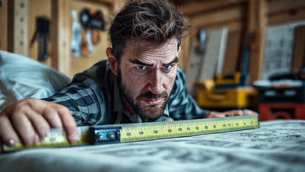 El constructor frustrado ajusta la cama