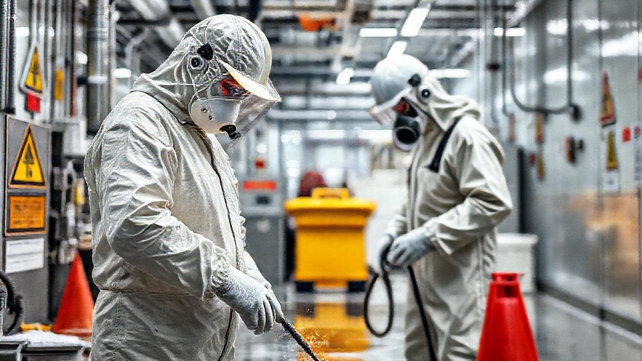 Limpieza industrial segura y detallada