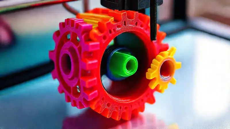 Impresora 3D crea engranajes vibrantes