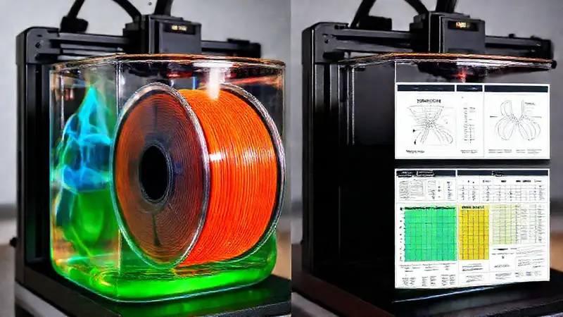 Comparación de impresión con luz profesional