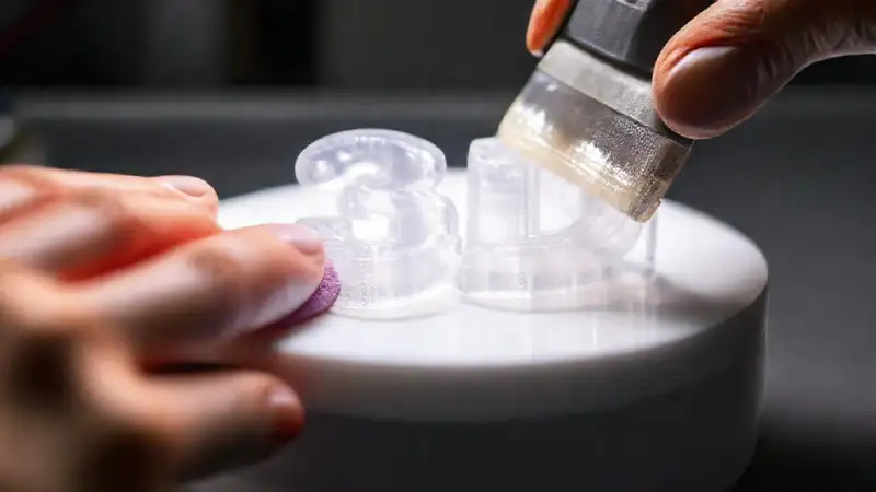 Impresión 3D transparente con colores vibrantes