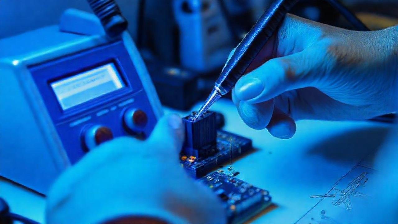 Estación de soldadura: precisión técnica y limpieza