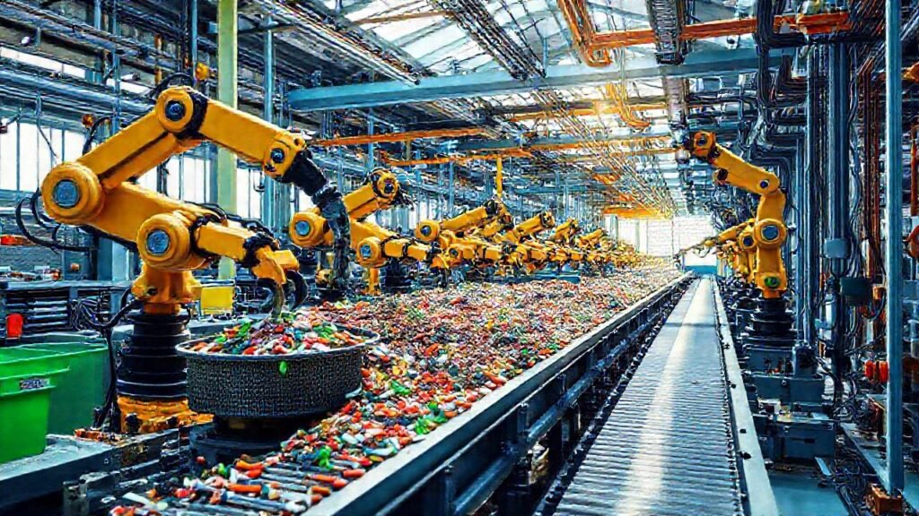 Robots modernos reciclan materiales eficientemente