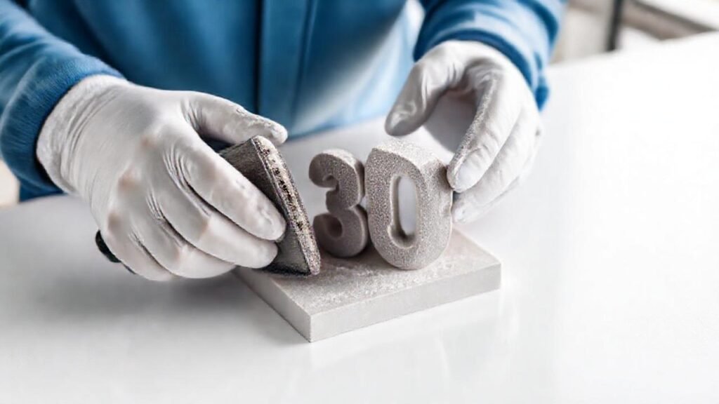 Modelo 3D se somete a acabado cuidadoso