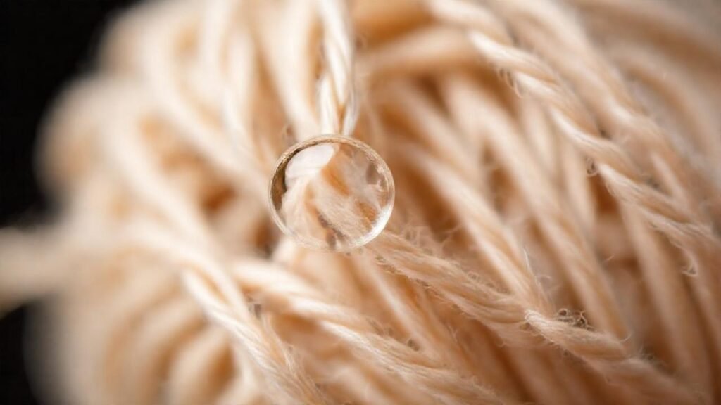 Hilos delicados emergen en luz suave