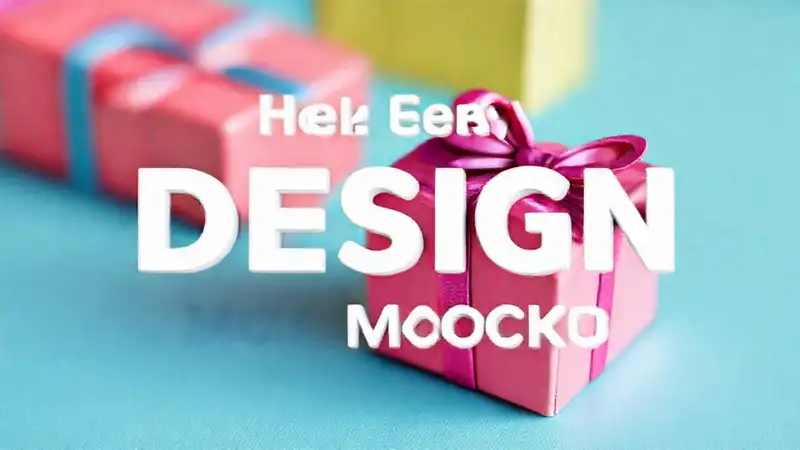 Diseño 3D: regalo vibrante y moderno