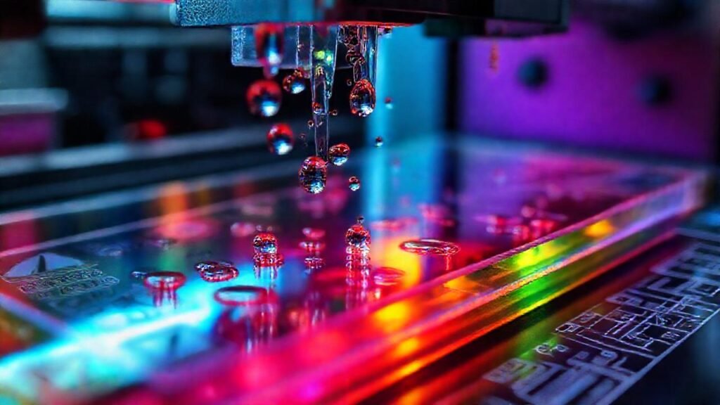 Impresión artística de color vibrante