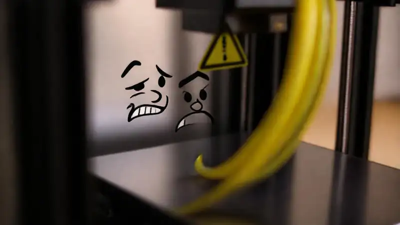 Impresión 3D fallida