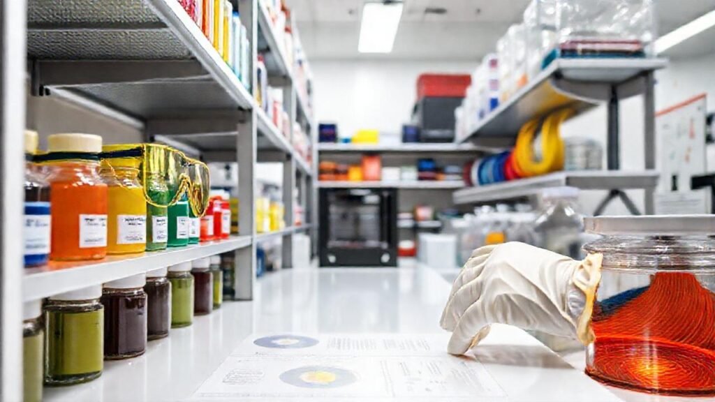 Laboratorio organizado y seguro para impresión