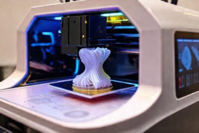 Impresora futurista con diseño elegante