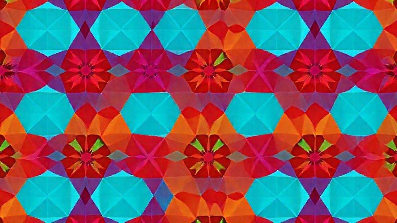 Tesselas geométricas eficientes y coloridas