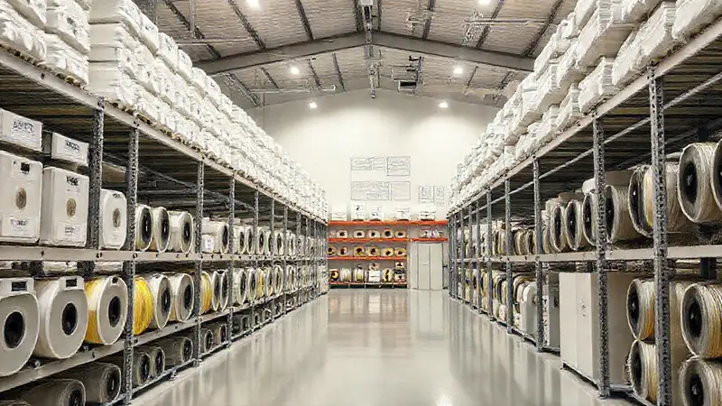 Almacén moderno, seco y luminoso