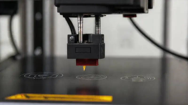 El técnico soluciona problemas de impresión 3D