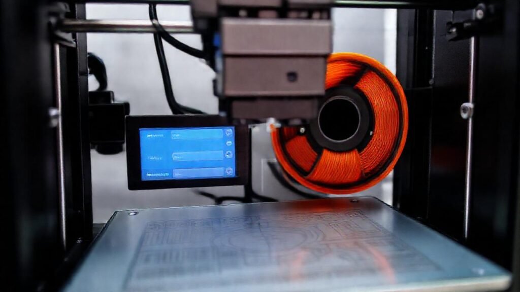 Impresora 3D creando capas detalladas profesionalmente