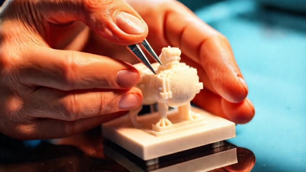 Modelo 3D: detalle técnico limpio