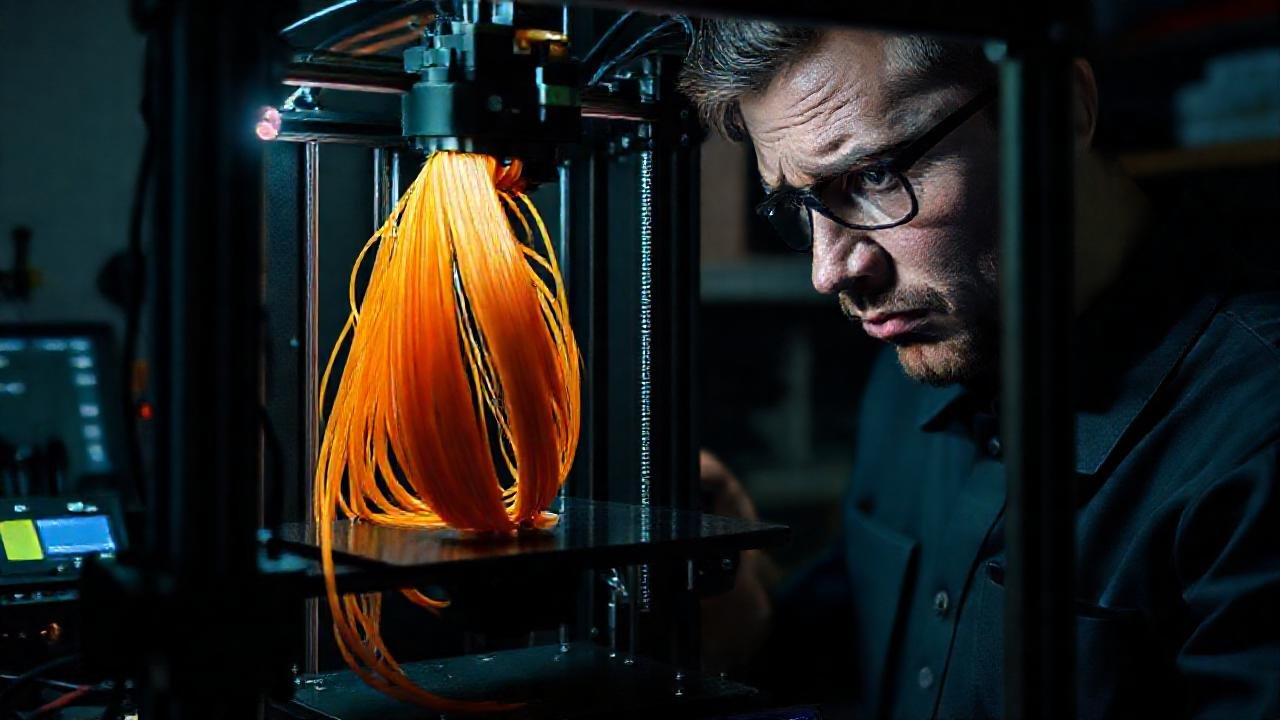 El técnico resuelve un fallo 3D