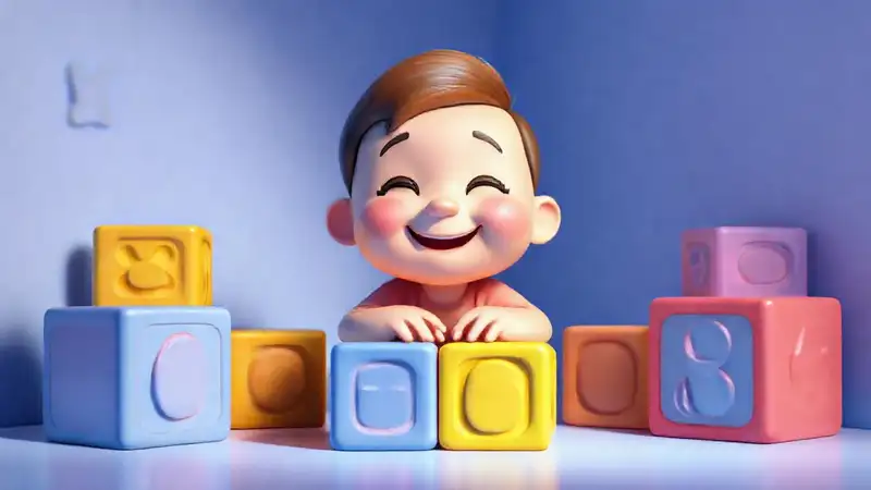 Bloques coloridos: arte infantil seguro y feliz