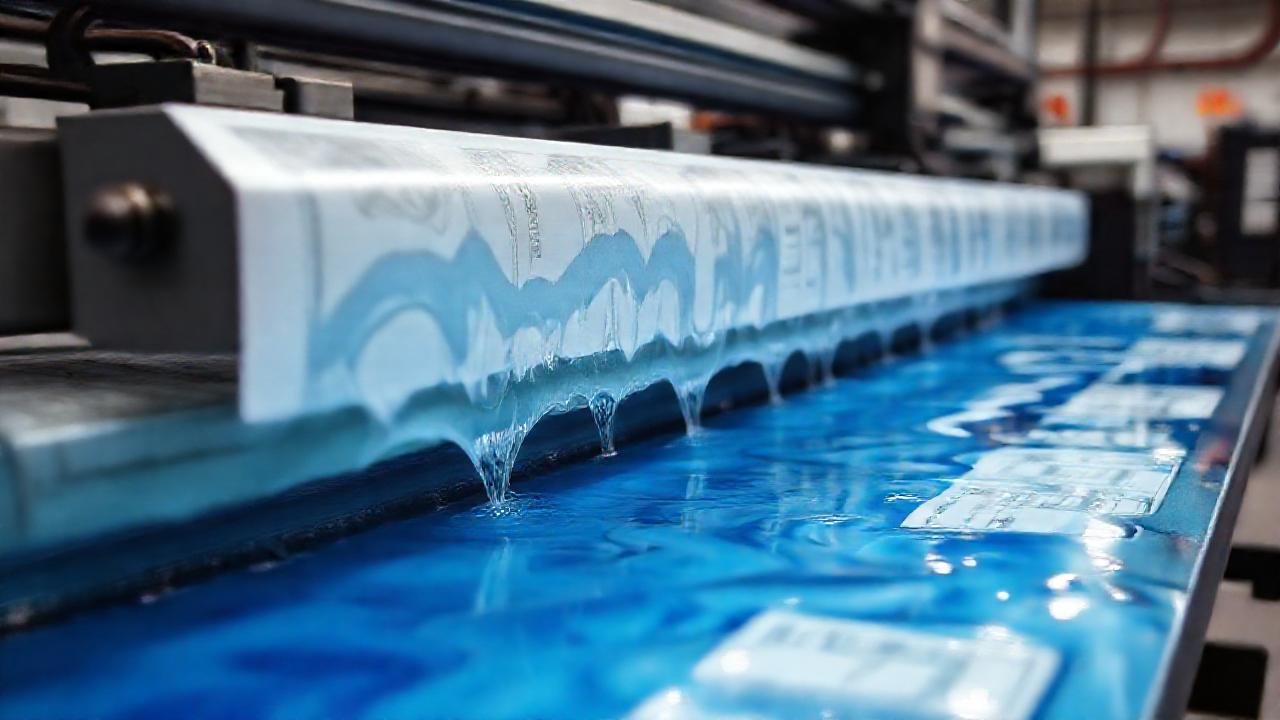 Impresión industrial, detalles técnicos y agua vibrante