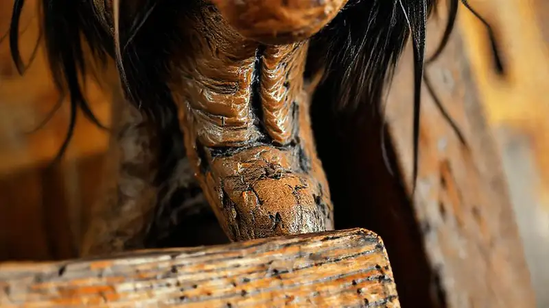 Un retrato con textura envejecida y luz dramática