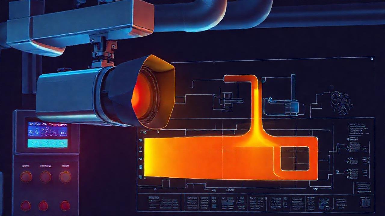 Cámara industrial: visualización de calor técnica