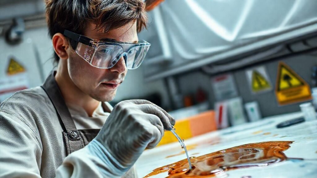 Trabajo artístico profesional con riesgos químicos